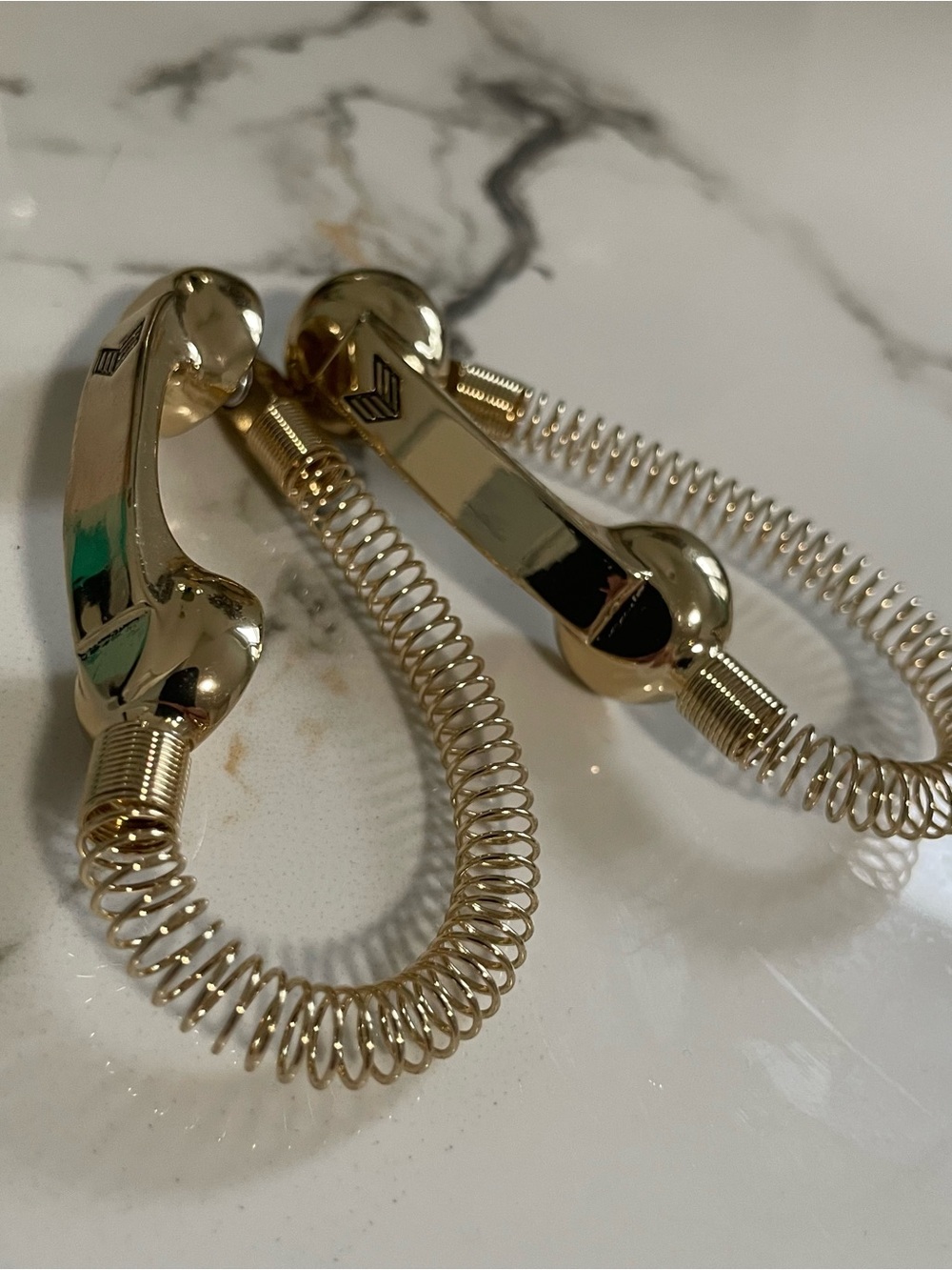 Cool Gold-tone Coil Drop Telephone Earrings - Polished Gold Nasty Gal Jewelry